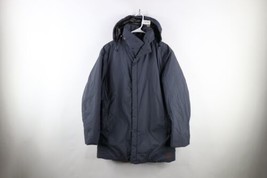 Vtg Hugo Boss Mens 40R Hooded Waterproof Goretex Fleece Lined Parka Jacket Gray - £92.75 GBP
