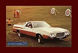 1972 FORD RANCHERO VINTAGE ORIGINAL COLOR POST CARD -USA- EXCELLENT ORIG... - £6.79 GBP