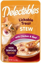 Hartz Delectables Stew Lickable Treat for Cats Chicken and Beef 12 count (12 x 1 - £33.34 GBP
