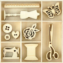 Themed Mini Wooden Flourishes Treasures - £16.35 GBP