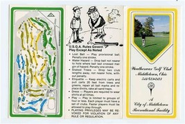Weatherwax Golf Club Score Card Middletown Ohio 1970&#39;s 4 Courses  - £17.20 GBP