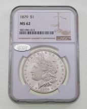 1879 $1 Silver Morgan Dollar Graded by NGC as MS-62 - £94.61 GBP