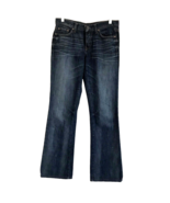 Banana Republic Distressed Denim Bootcut Jeans 27x33 Dark Wash Cotton St... - £11.60 GBP