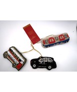 M&amp;S HOME 3 London Transport Ornaments New with Tags Marks &amp; Spencer - $279.65 MXN