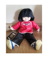 Vintage Beautiful Mieler Doll Asian Girl &amp; Passport In Red Outfit See Pi... - $294.99 MXN