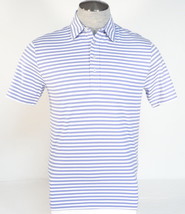 Polo Golf Ralph Lauren Purple &amp; White Stripe Vintage Lisle Polo Shirt Me... - $89.99