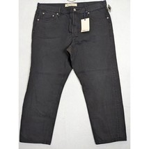 Gap 1969 Vintage Straight Jeans 33R Black Denim Womens - $24.68