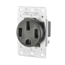 Leviton 279-S00 50 Amp, 125/250V, Nema 14-50R, 3P, 4W, Flush Mounting Re... - $87.99