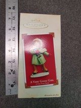 Hallmark Ornament 2003 - A Very Good Girl- A Visit From Santa SERIES-NEW In Box - £6.37 GBP