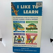 I Like to Learn Alphabet Numbers Colors And Opposites 4 in 1 Learning Book - £9.72 GBP