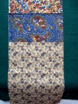 Fabric Michael Miller 3-Tone Blue &amp; Brown Flowers to Quilt Sew Craft $3.35 - £2.62 GBP