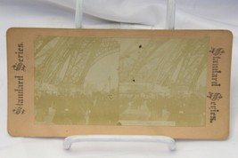 Eiffel Tower 1889 Stereoscope Photo Card Paris Exposition France - €10,82 EUR