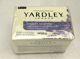 Pack of 2 Yardley London Moisturizing Bath Bars English Lavender 4.25oz ... - €9,49 EUR