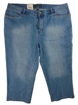 NWT LRL RALPH LAUREN JEANS CO CLASSIC MIDCALF Medium WASH WOMENS SZ 14W - £18.38 GBP