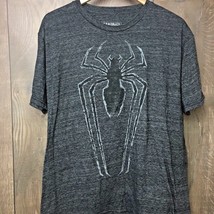 Marvel Mens Size L The Amazing Spiderman T-Shirt Graphic Tee Gray - $16.00