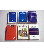 6 Decks Airline Playing Cards 2 Delta, 1 US Air, 1 Eastern, 2 United Air... - $13.69 CAD