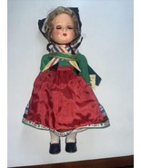 Vintage Gura West German Made Doll Rhineland Regional Costume Sleep Eyes... - £32.18 GBP