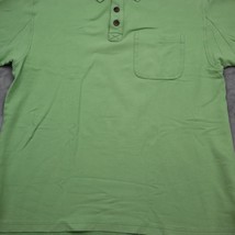 Duluth Trading Co Shirt Mens Medium M Green Polo Cotton Casual Dress Off... - $18.69