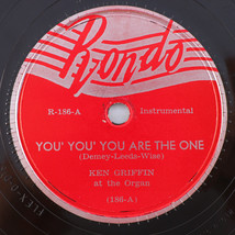 Ken Griffin - You Are The One / Five Foot Two - 1949 78 rpm Record Rondo R-186 - $26.76