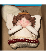 2005 Avon CLAYDOUGH Ornament-ANGEL IN KNIT STOCKING-NEW IN BOX - $11.29 CAD