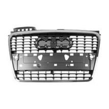SimpleAuto Grille assy Sedan; Silver-Gray; w/Chrome Frame for AUDI A4 2005-2008 - £198.56 GBP
