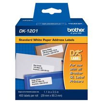 Brother Genuine DK-1201 Die-Cut Standard Address Labels  Long Lasting R... - £43.63 GBP+