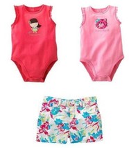 Girls Shorts Bodysuit Chaps Jumping Beans Pink Summer Set- $46 NEW-sz 18... - £10.12 GBP