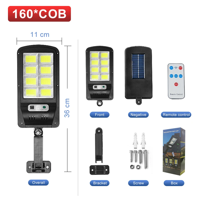 Newest 3000W Outdoor Solar LED Light 4 Modes 1500W Solar Light Lamp Waterproof M - £75.44 GBP