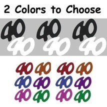Confetti Number 40 - 2 Colors to Choose - 14 gms bag FREE SHIPPING - £3.15 GBP+
