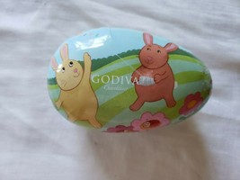 Godiva Paperboard Paper Decoupage Easter Egg Candy Treat Holder Bunnies Kites - £7.74 GBP
