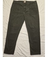 Levi’s Women&#39;s Utility Style Tapered Leg Jeans Square Pockets Sz 12 Oliv... - $32.01 CAD