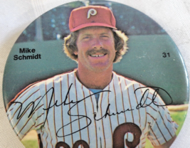 Mike Schmidt Philadelphia Phillies Mlb Baseball Pinback Button Vintage Sports - £15.30 GBP
