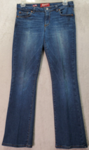 AriZona Bootcut Jeans Girls Size 10.5 Blue Denim Cotton Pocket Casual Fl... - £13.19 GBP