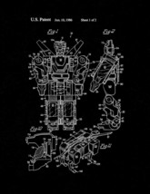 Composite Toy Vehicle Assembly Patent Print - Black Matte - $7.95+