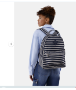 No Boundaries Women&#39;s Navy Blue &amp; White Stripe Backpack NWT - $24.75