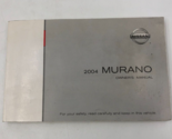 2004 Nissan Murano Owners Manual Handbook OEM L01B35036 - £21.52 GBP
