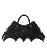 Halloween Spider Web Shape Shoulder Bags Personality Batgirl Tide Pu Han... - $47.31 CAD