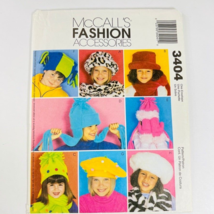 Mccalls Fashion Accessories Sewing Pattern Childrens Hat Scarf Mittens Cut 3404 - £11.98 GBP