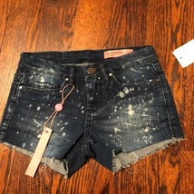 NWT Blank NYC Blue Denim Short Shorts Girls&#39; Clothing SZ 8 - £23.19 GBP