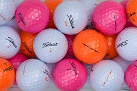 55 Mint Orange and Pink Titleist Velocity Golf Balls - AAAAA - GLOSS (non-matte) - £59.48 GBP