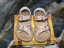Footmates Eco-Ariel Floral Micro Girls Sandals Size 4 Infant/Toddler NEW - $36.00
