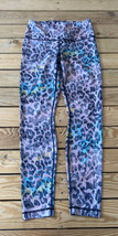 playground women’s Cheetah print yoga High Waisted leggings size M Pink F11 - £28.48 GBP