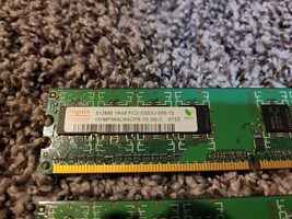 Quantity of Two 512MB Hynix PC2-5300U-555 HYMP564U64CP8-Y5 AB-C RAM Sticks - £12.59 GBP