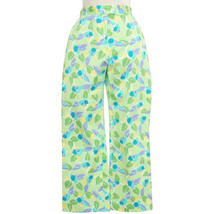 LILLY PULITZER Green Stretch Cotton Twill Florence Capri Too Jays Floral Pants - £47.18 GBP