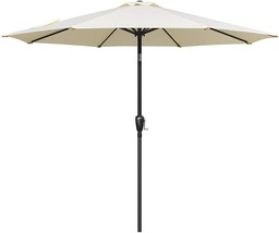 Simple Deluxe 9ft Outdoor Market Table Patio Umbrella with Button Tilt, Crank - £76.73 GBP