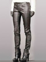 Motocross Leather Pants Black Colour Mono ectric, Women Wasit Belted Pants - $176.39
