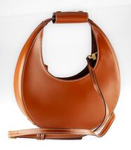 STAUD Fauve Crescent Borsa Cuir Mini-Moon Sac - $315.20