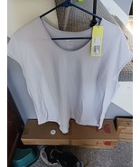 Women&#39;s Cap Sleeve T-Shirt - All in Motion 1X TEE Lavender NEW WITH TAGS. - $186.58 MXN