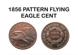 1856 Pattern Flying Eagle One Cent Rare COPY coin - £11.87 GBP