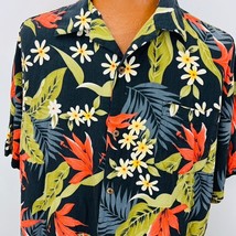 Island Republic Hawaiian Aloha XXL Shirt Bird of Paradise Palm Leaves Floral - £31.63 GBP
